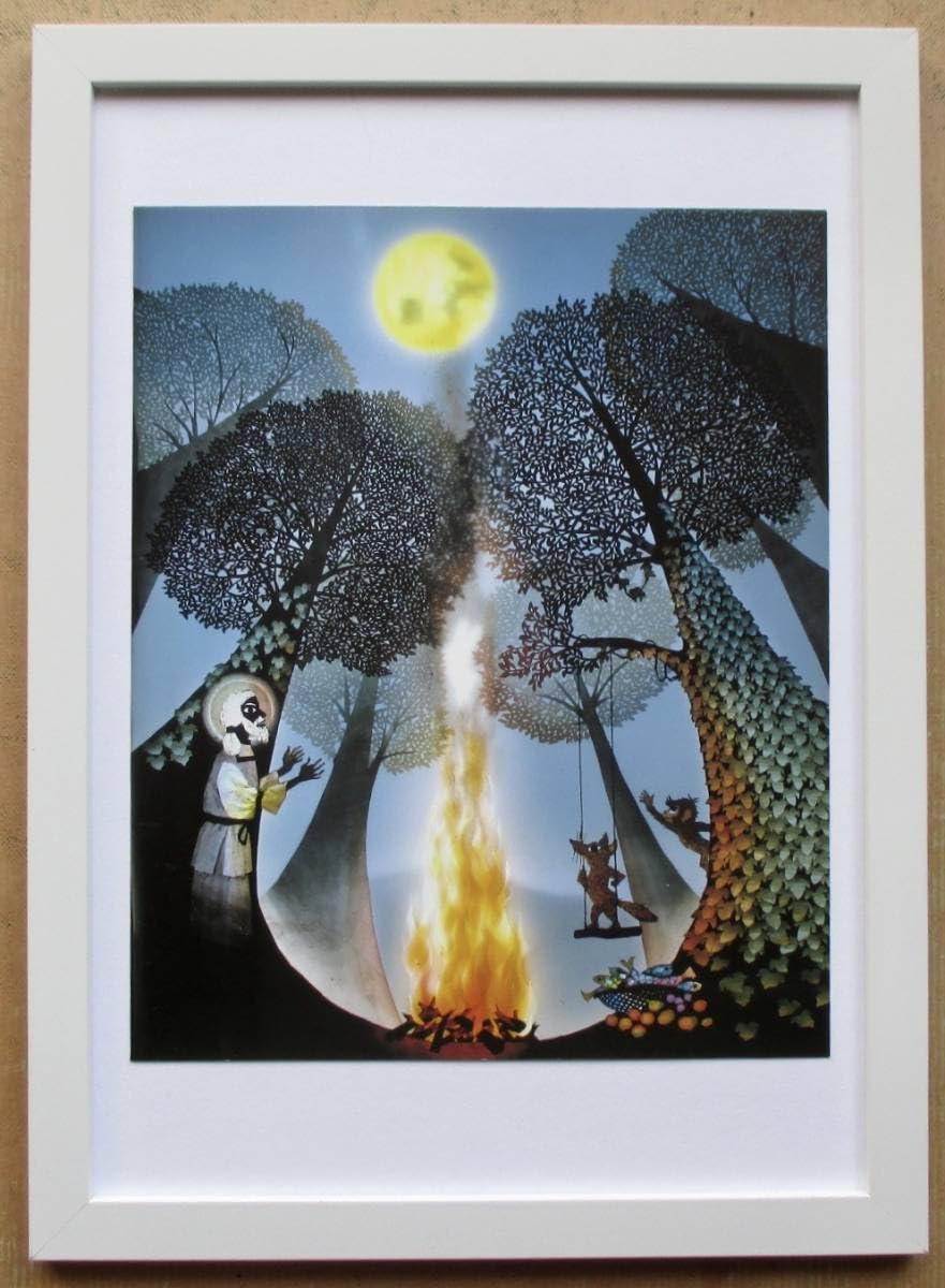 藤城清治、【生きるよろこび】、希少な額装用画集より、状態良好、新品額装付 Amazon.co.jp: 藤城清治 「生きるよろこび」 セリグラフ版画